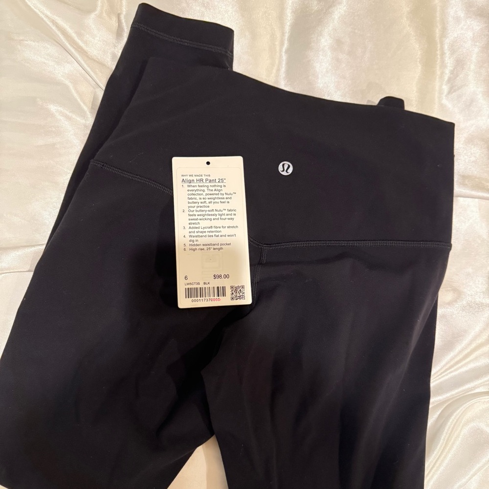 Lululemon Black Align HR Pant 25" Leggings